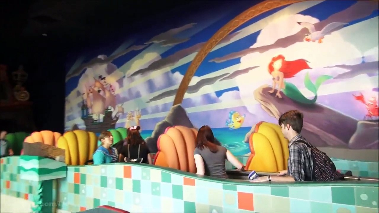 Little Mermaid: Arial Undersea Adventure (Complete Ride Through & Queue 1080p POV w/ 5.1 S
