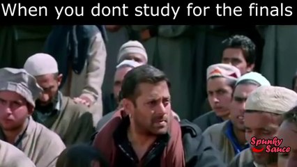 when you dont study for the finals