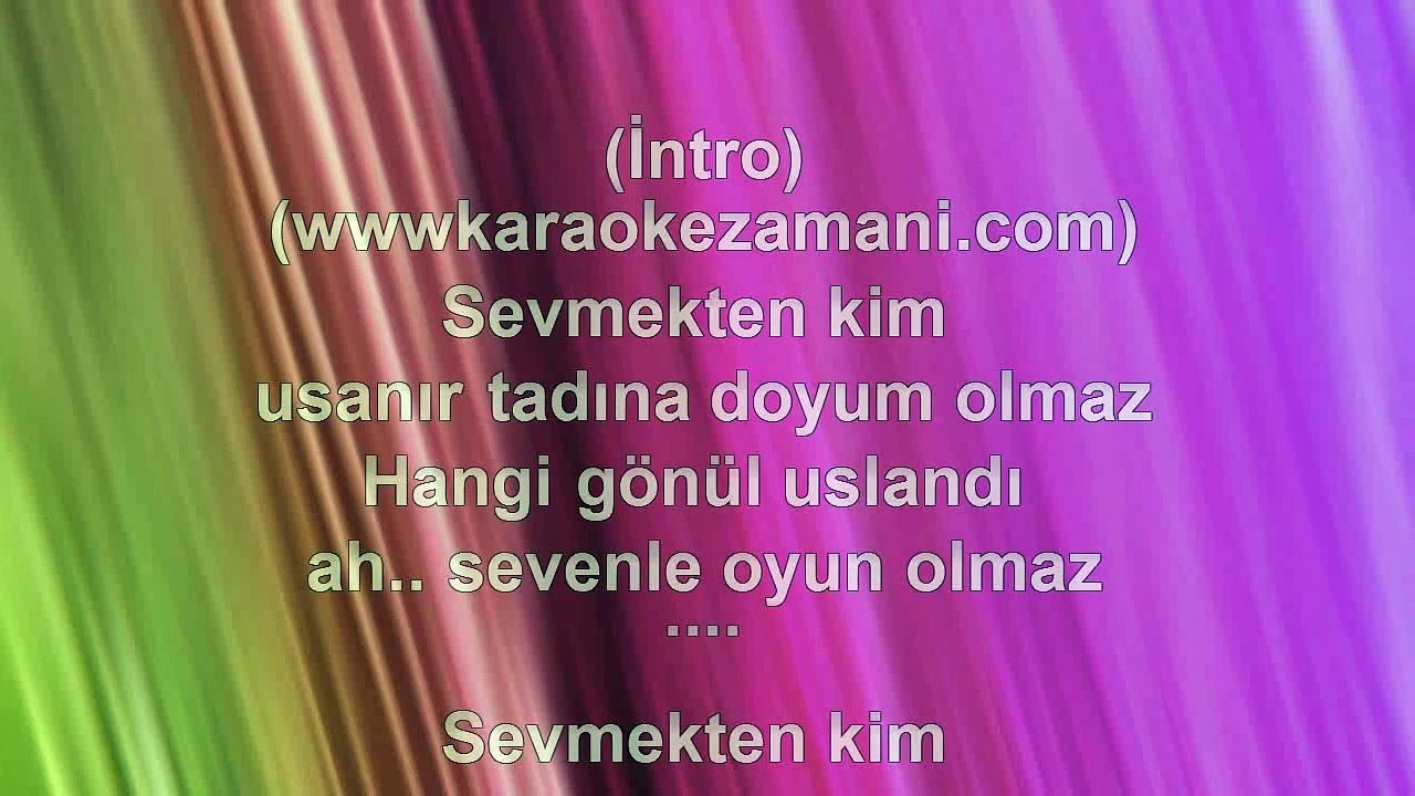Sibel Can - Sevmekten Kim Usanır - 2015 TÜRKÇE KARAOKE