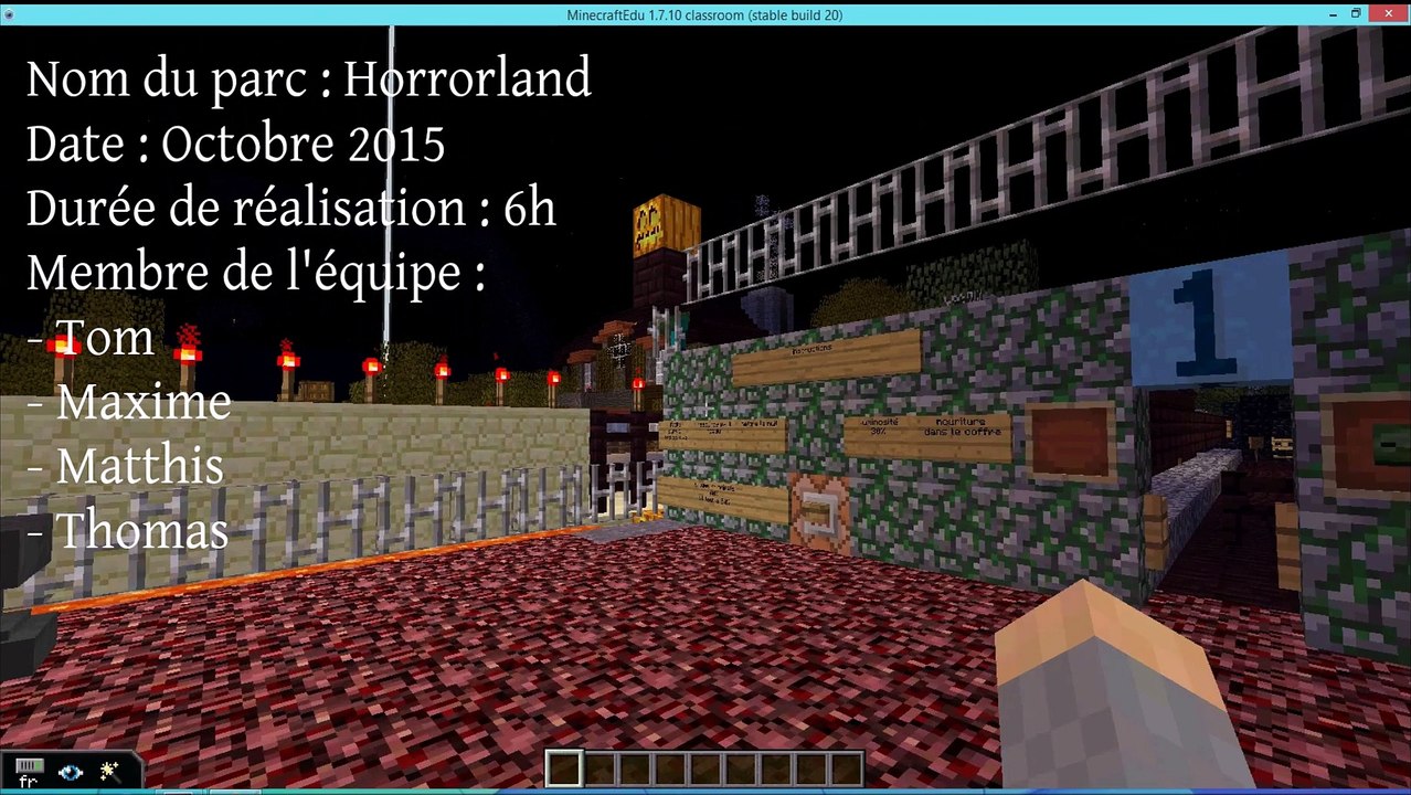 Défi Minecraft Halloween 2015