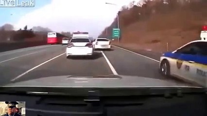 Задержание нарушителя корейскими полицейскими по американски