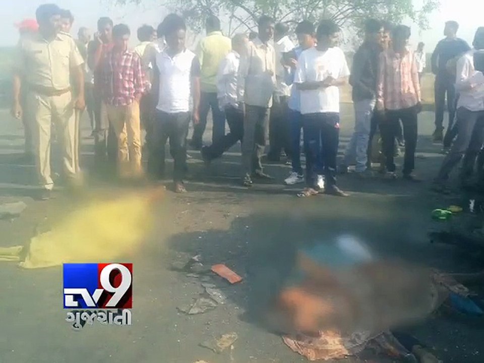 Four killed, 7 injured as truck hits auto-rickshaw, Bhavnagar- Tv9 Gujarati