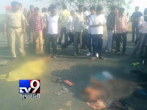 Four killed, 7 injured as truck hits auto-rickshaw, Bhavnagar- Tv9 Gujarati