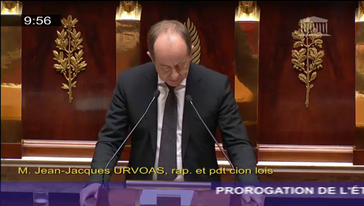 Prorogation de l'état d'urgence. Jean-Jacques URVOAS, rapporteur