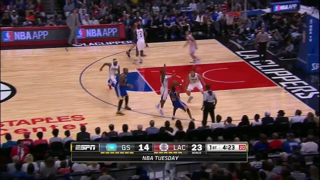 Blake Griffin Finishes Warriors vs Clippers October 20, 2015 2015 NBA Preseason