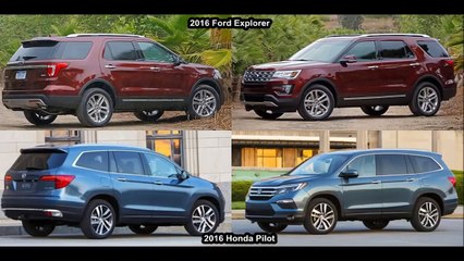 2016 Honda Pilot Vs 2016 Ford Explorer DESIGN!