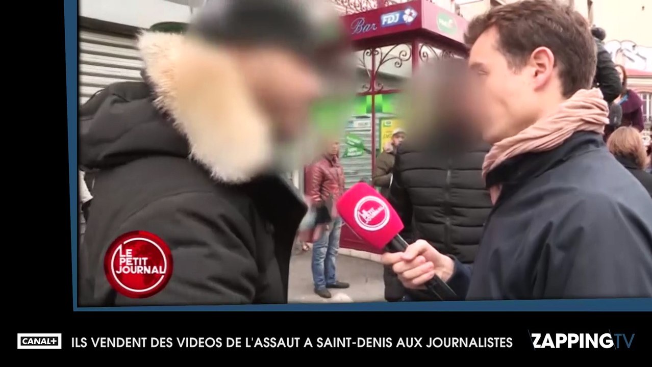 Le Petit Journal : Des habitants vendent leurs vidéos de l'assaut à Saint-Denis aux journalistes