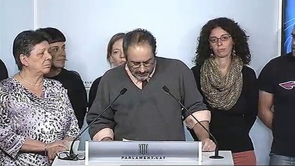 Antonio Baños · Roda premsa Parlament