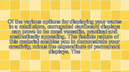 The Best Features of Corrugated Cardboard Displays