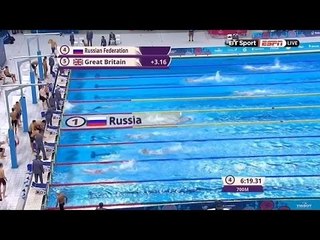 Baku 2015: Men's 4x200m Freestyle Relay- Silver medal