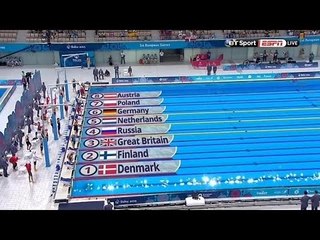 Baku 2015: Women's 4x100m Freestyle Relay- Bronze Medal swim