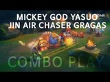 미키갓 야스오 & 체이서 그라가스 하이라이트 (Mickey Yasuo & Chaser Gragas Combo Montage / Highlights | KR C1)