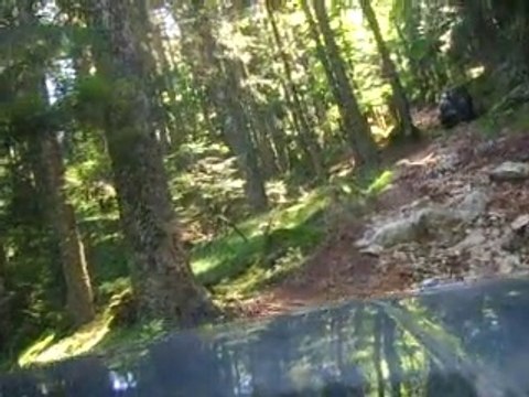 Monique Montée technique et rocheuse en Mitsubishi Pajero V6 essence Monique Chaverot