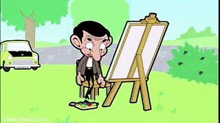 Mr. Bean Animated - Painting The Countryside - Very Funny