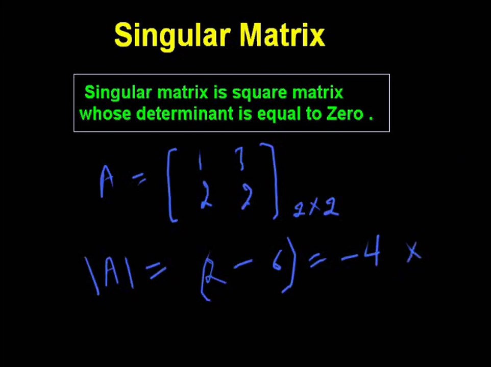 Singular Matrix