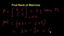 Find Rank of Matrices Part 1