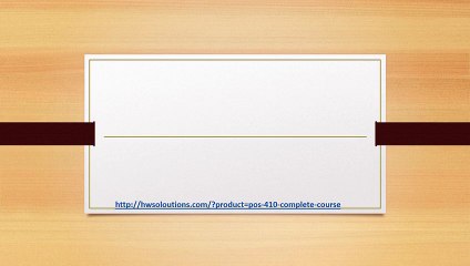 POS 410 Comprehensive Course