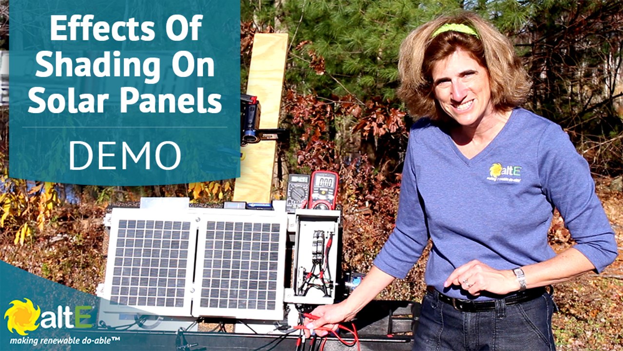 What effect does shading have on Solar panels?