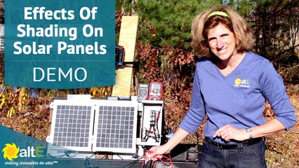 What effect does shading have on Solar panels?