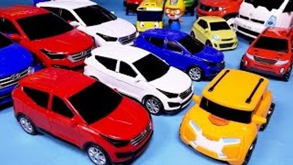 헬로카봇 산타페 또봇 변신, 파워레인저 다이노포스 장난감 Hello Carb