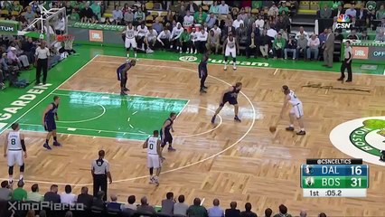 Kelly Olynyk Tries The ‘Dirk Fadeaway’ Against Dirk Nowitzki _ Nov 18, 2015 _ NBA 2015-16 Season