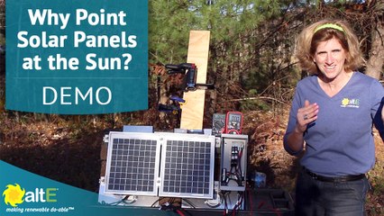 Why do I have to point my solar panels at the sun?