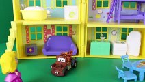 Peppa Pig Peek n Surprise Playhouse George with Princess Sofia the First and Disney Cars