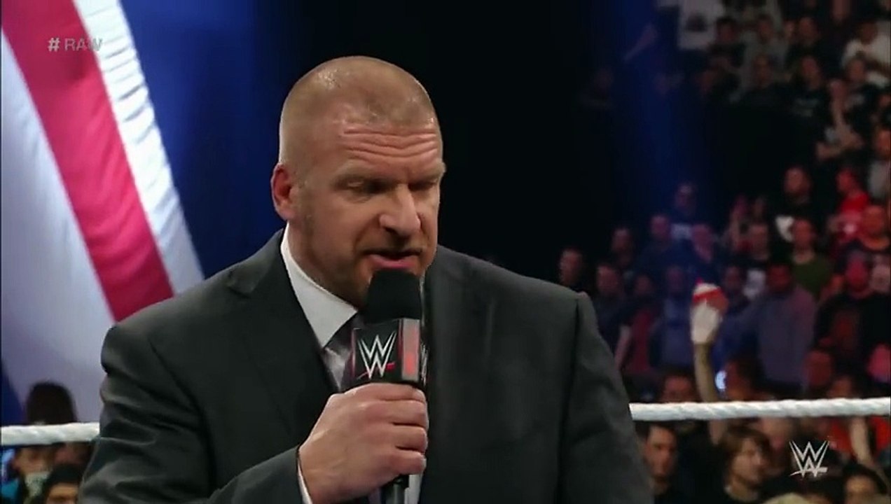 COO Triple H asks Roman Reigns to  sell out   Raw, November 9, 2015