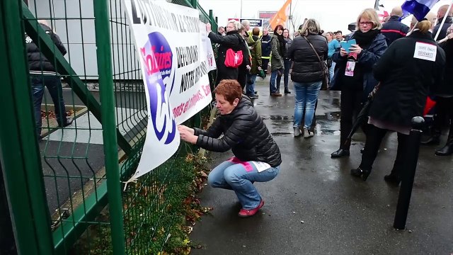 Manifestation des employés du Conseil Général à Valenciennes