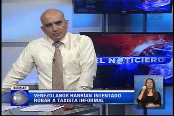 Venezolanos habrían intentado robar a taxista informal