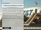 Bulgaria: avión comercial aterriza de emergencia por amenaza de bomba