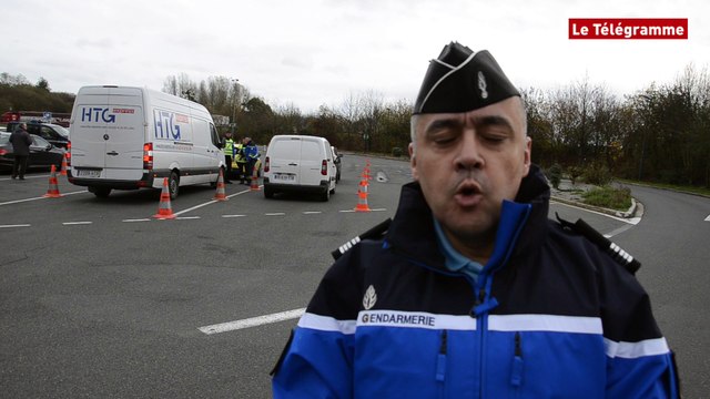 RN 12. Opération de contrôle de gendarmerie dans le cadre de la lutte anti-terrorisme