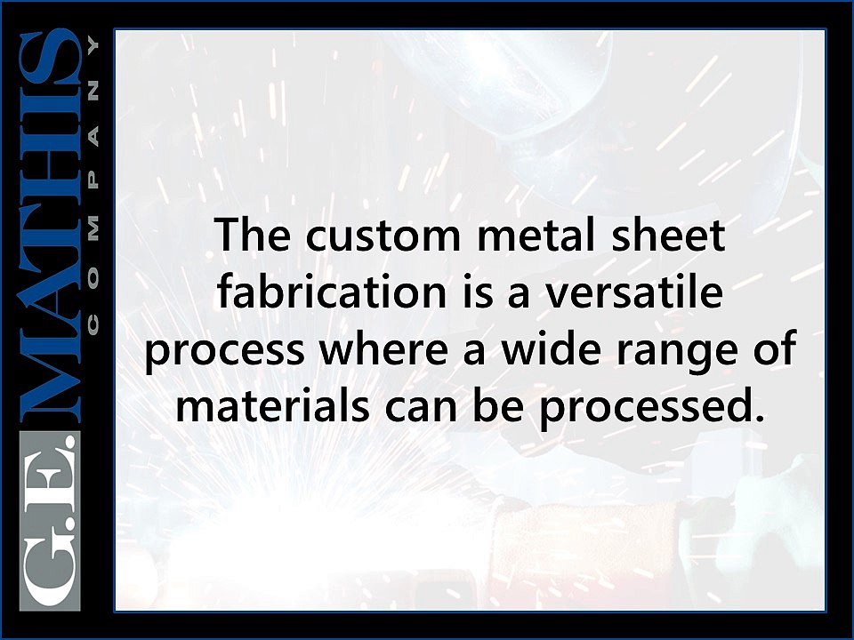 Breakdown of Custom Metal Sheet Fabrication