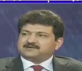 Hamid Mir angry with host
