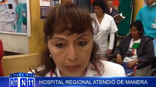 N11 SEGUN DIRECTORA DEL HOSPITAL LA ATENCION A HERIDOS DE ACCIDENTE FUE DE MANERA OPORTUNA