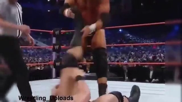 John cena, Randy Orton and triple H in triple treat match wwe championship