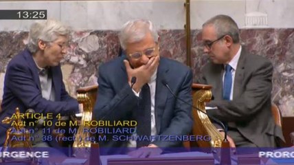 Bartolone se prend un fou rire avant de voter l'état d'urgence