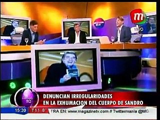 Denuncian irregularidades en la exhumación del cuerpo de Sandro
