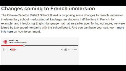 NO CHOICE for Parents - Children MUST learn French in province of Ontario
