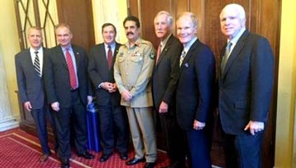 Army Chief met American Senators