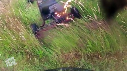 Kid Freaks Out After Go Kart Catches Fire | Hot Wheels