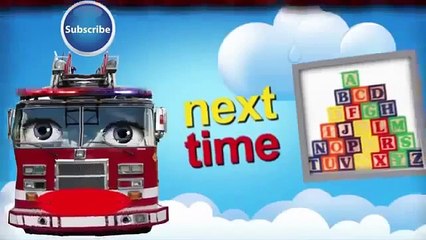 ABC Firetruck Song for Children   Fire Truck Lullaby & Nursery Rhyme in 1080 HD 360p