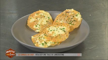 Réaliser une tuile de langoustine