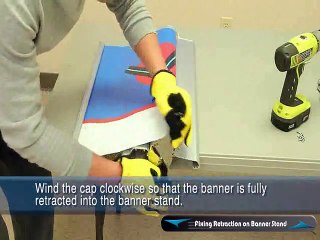 Fixing Retraction Mechanism on Retractable Roll up Banner Stand