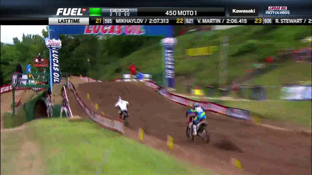 James Stewart vs. Trey Canard Final Three Laps - 2013 Spring Creek MX 450 Moto 1