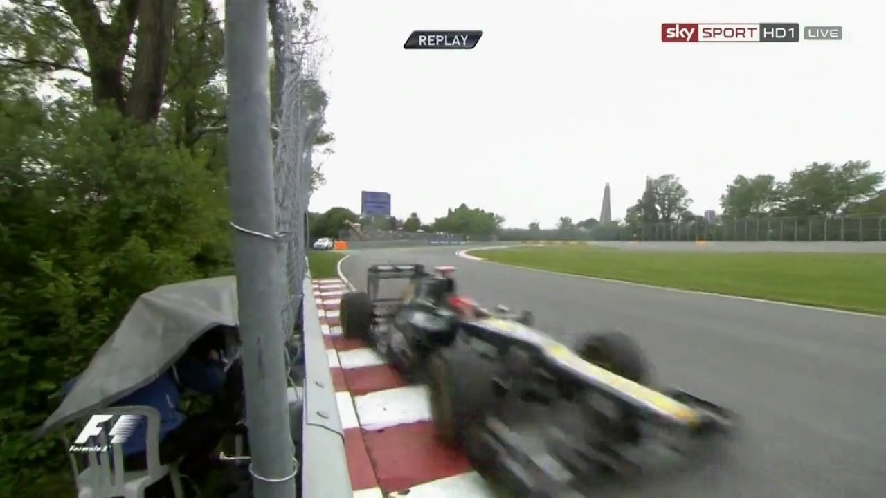 Kovalainen Crash in Canada Practice 2012