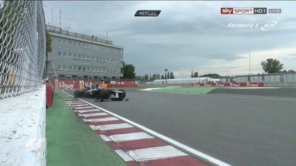 Senna Crash in Canada Practice 2012