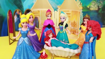 Disney Ariel Princess Castle Mattel Review Play Doh bath water Little Mermaid Frozen Elsa