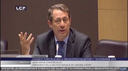 TRAVAUX ASSEMBLEE 14E LEGISLATURE : Audition de Jean-Denis Combrexelle, président de la section sociale du Conseil d'État