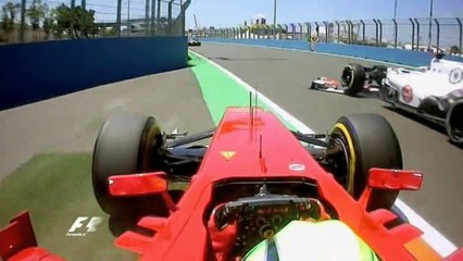Massa and Kobayashi Collided in Valencia 2012
